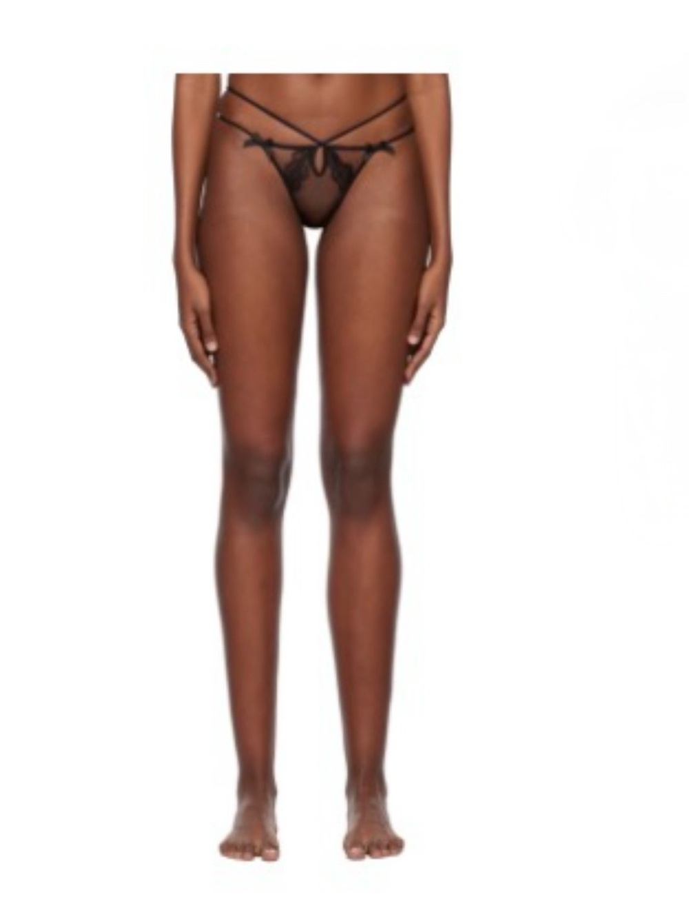 Agent Provocateur Black Nyxie Thong – Size 1
